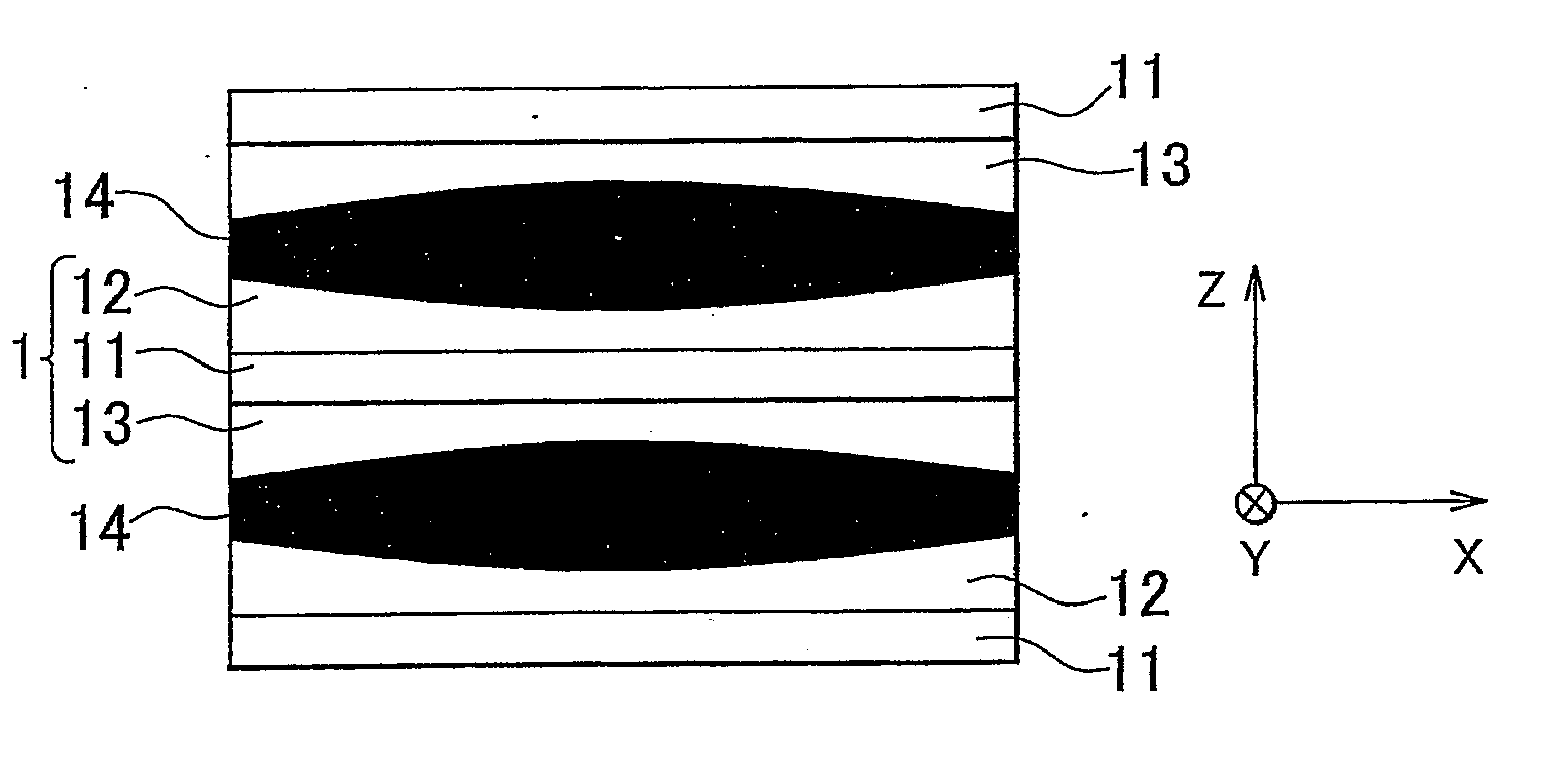 Electrode for electric storage device and electric storage device