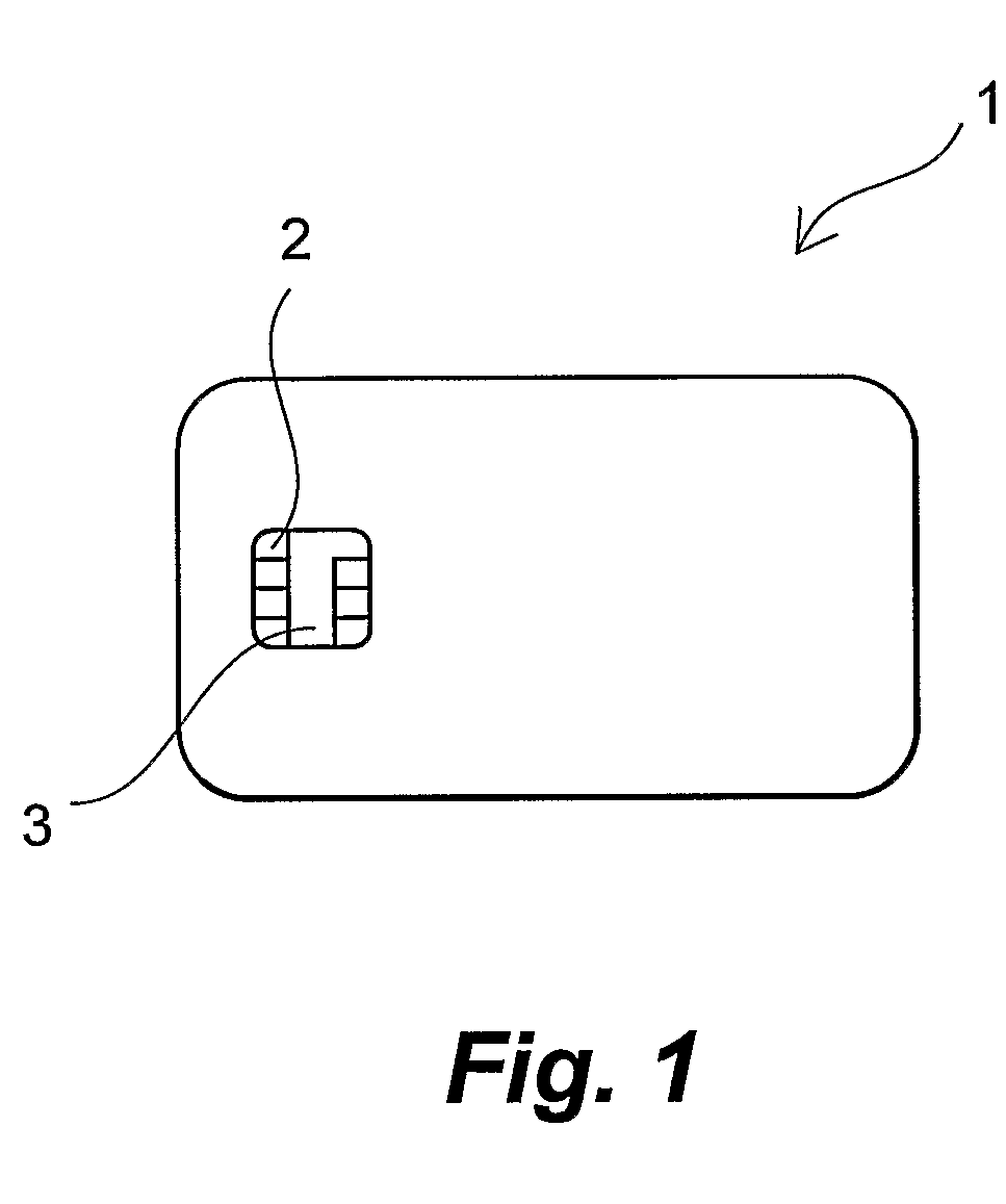 Smart card and smart card reader