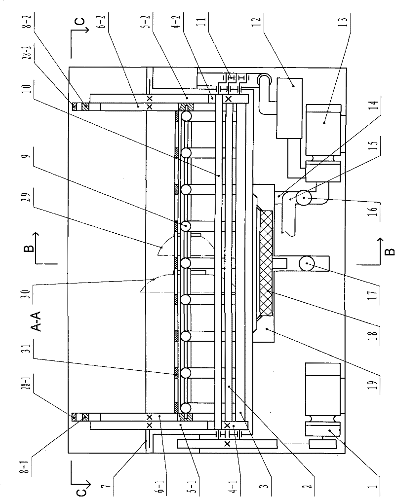 Tableware rotation type dish-washing method and household dishwasher using same