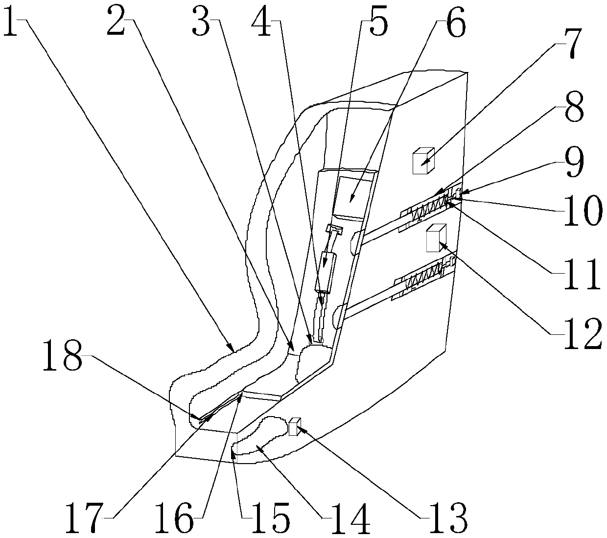 Novel child seat with telescopic protection function