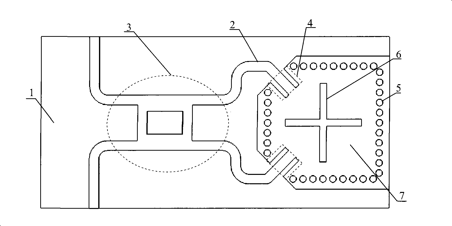 Polarization antenna for directional coupler feedback low profile back cavity round