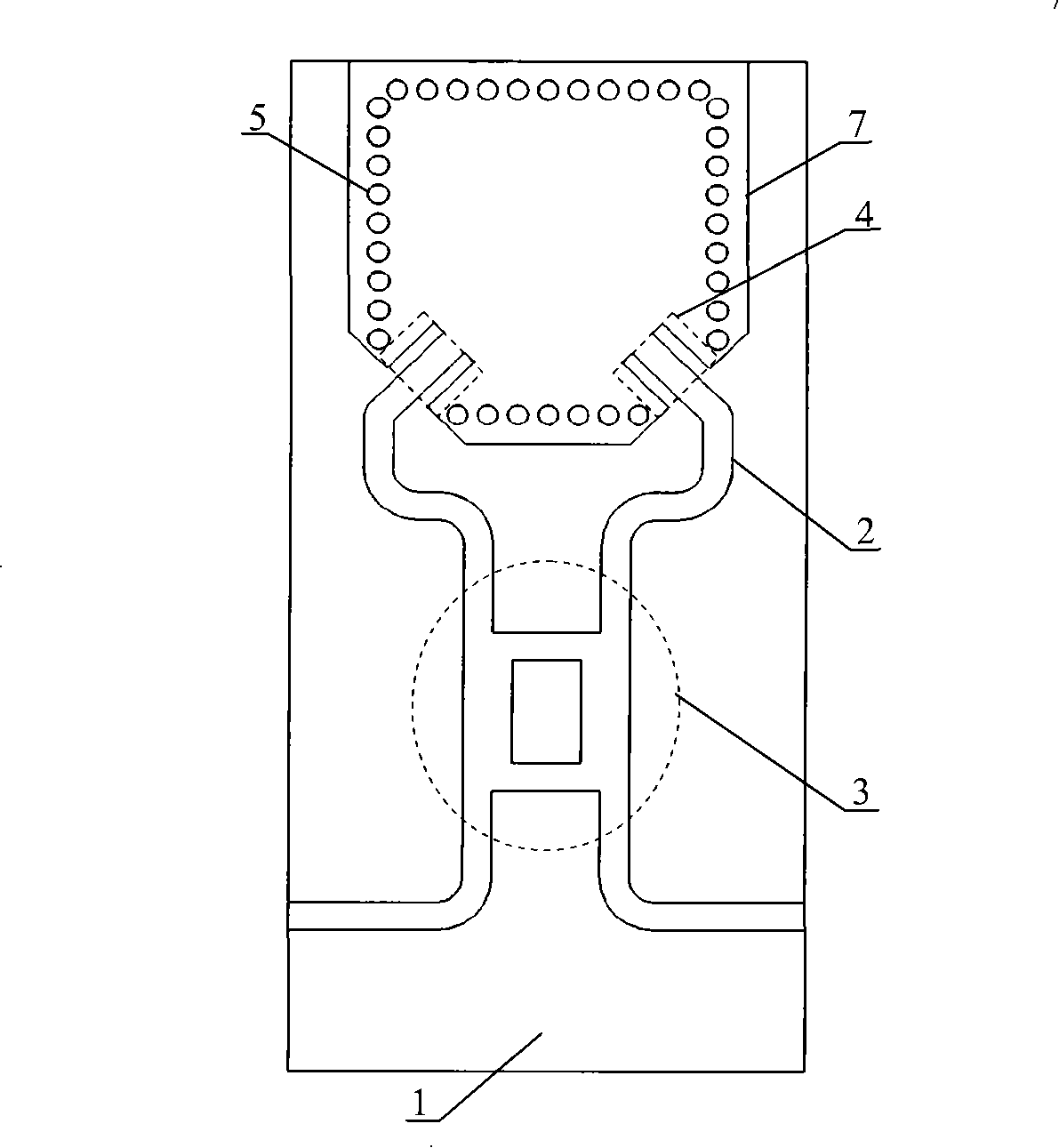 Polarization antenna for directional coupler feedback low profile back cavity round