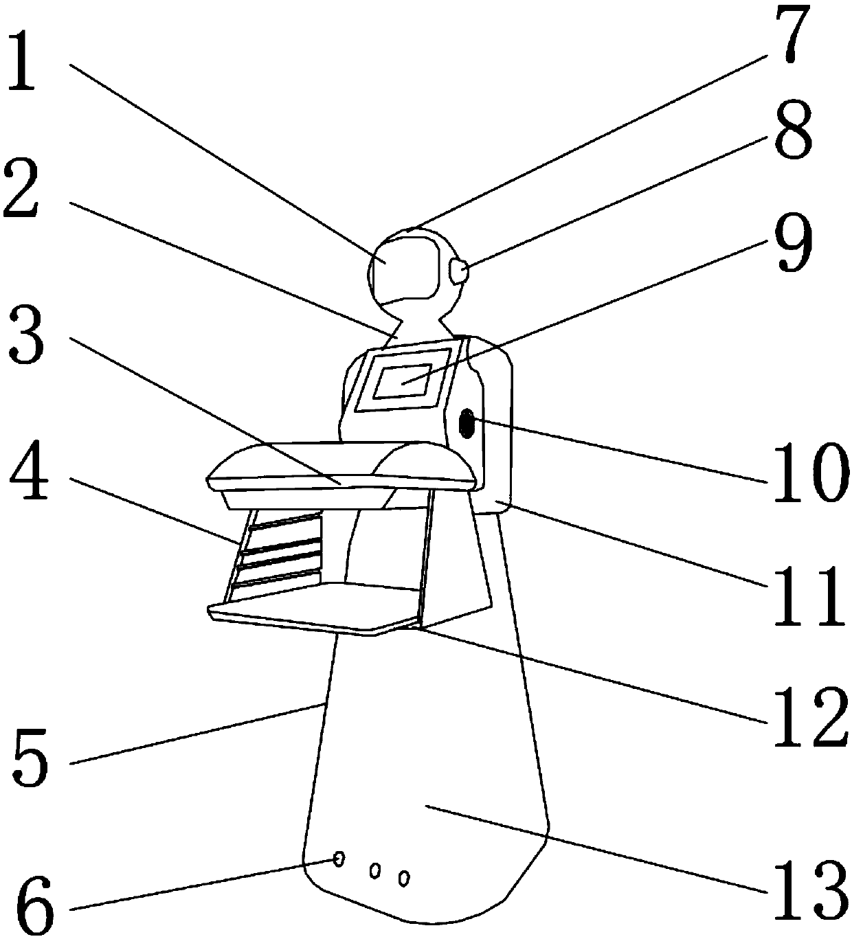 Dish serving robot