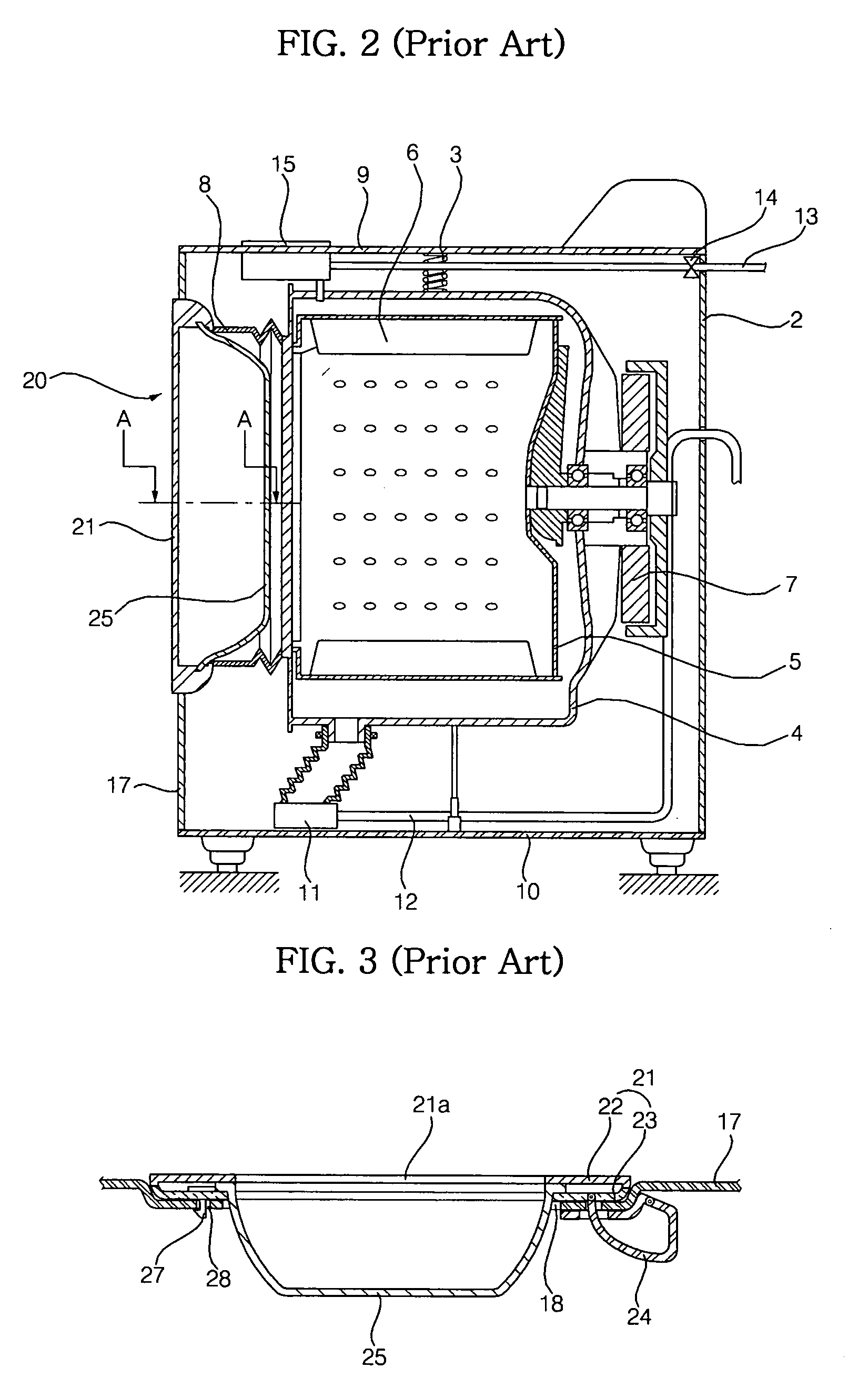 Drum type washing machine with door ring