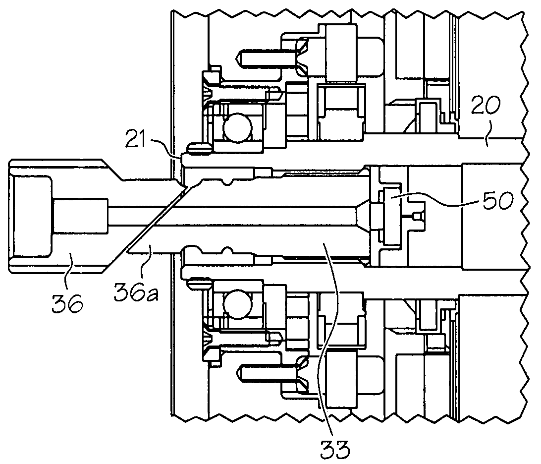 Axial impact shaft system