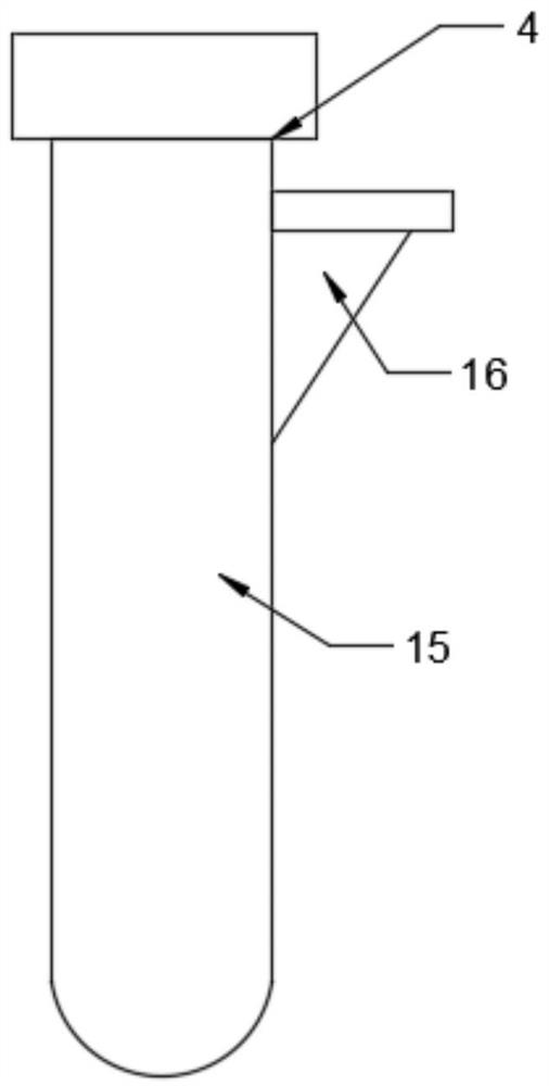 Tumor patient body fluid sample collecting and inspecting device