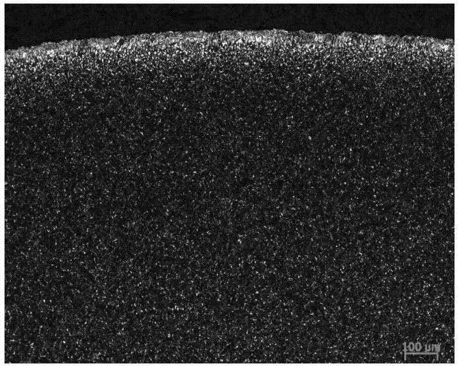 Control method for surface decarburization and ferrite distribution of steel disc bar of spring