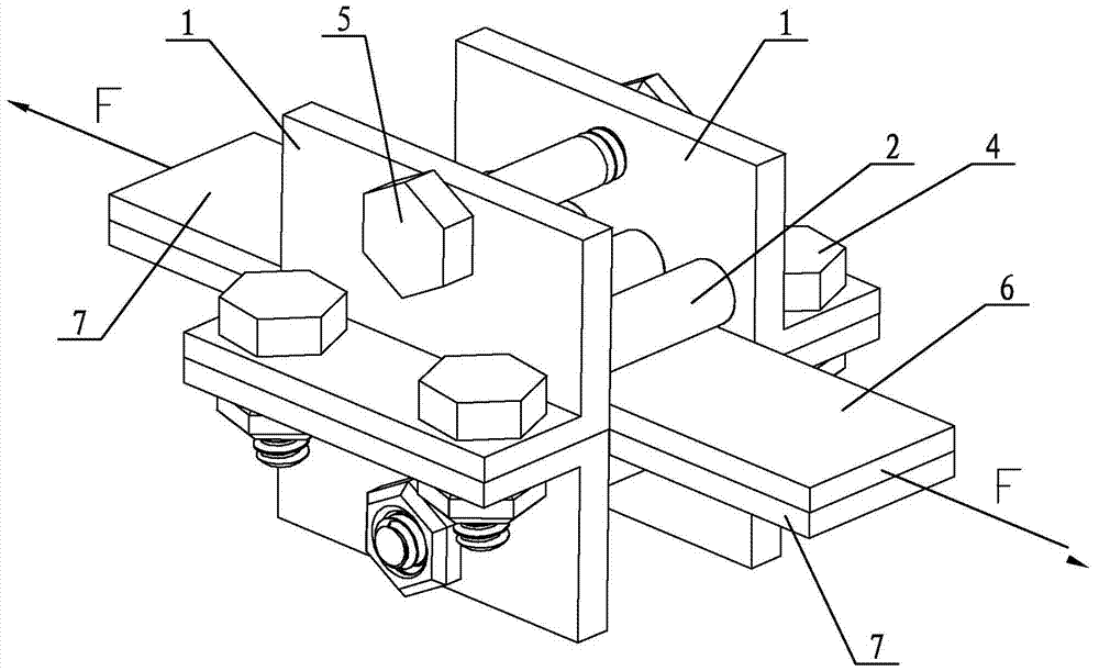 Measuring method for measuring the maximum tensile shear force of friction stir welded lap joints