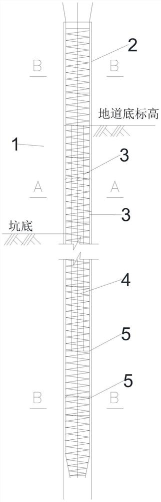 Method for reducing filling coefficient of cast-in-place pile in ultra-deep silt geology