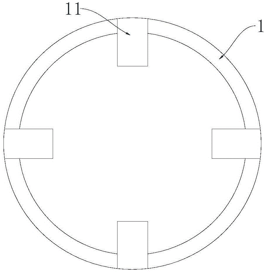 Stator provided with metal support framework