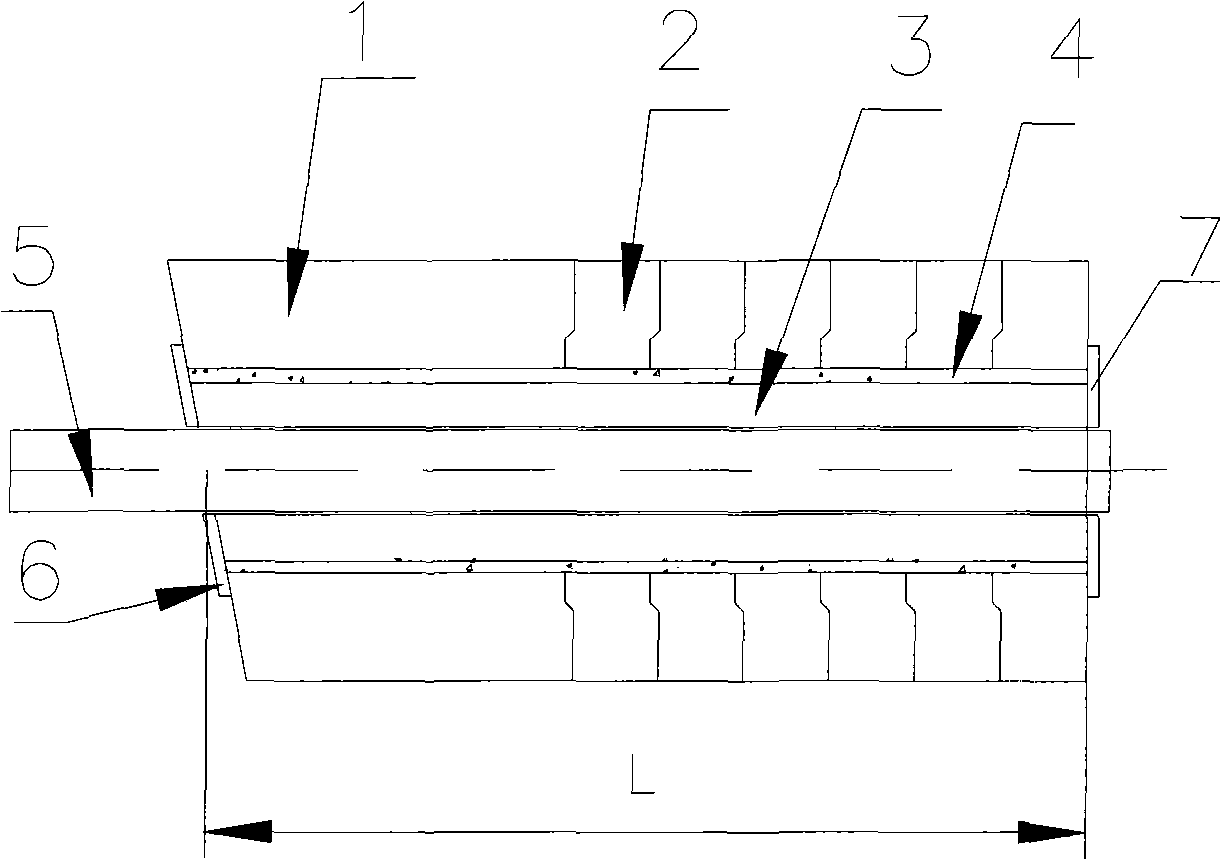 Steel tapping hole assembled outside converter and masonry method thereof