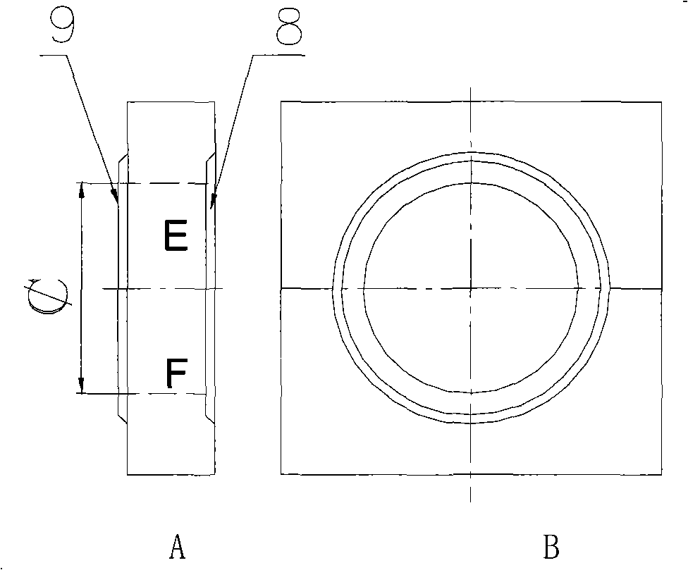 Steel tapping hole assembled outside converter and masonry method thereof