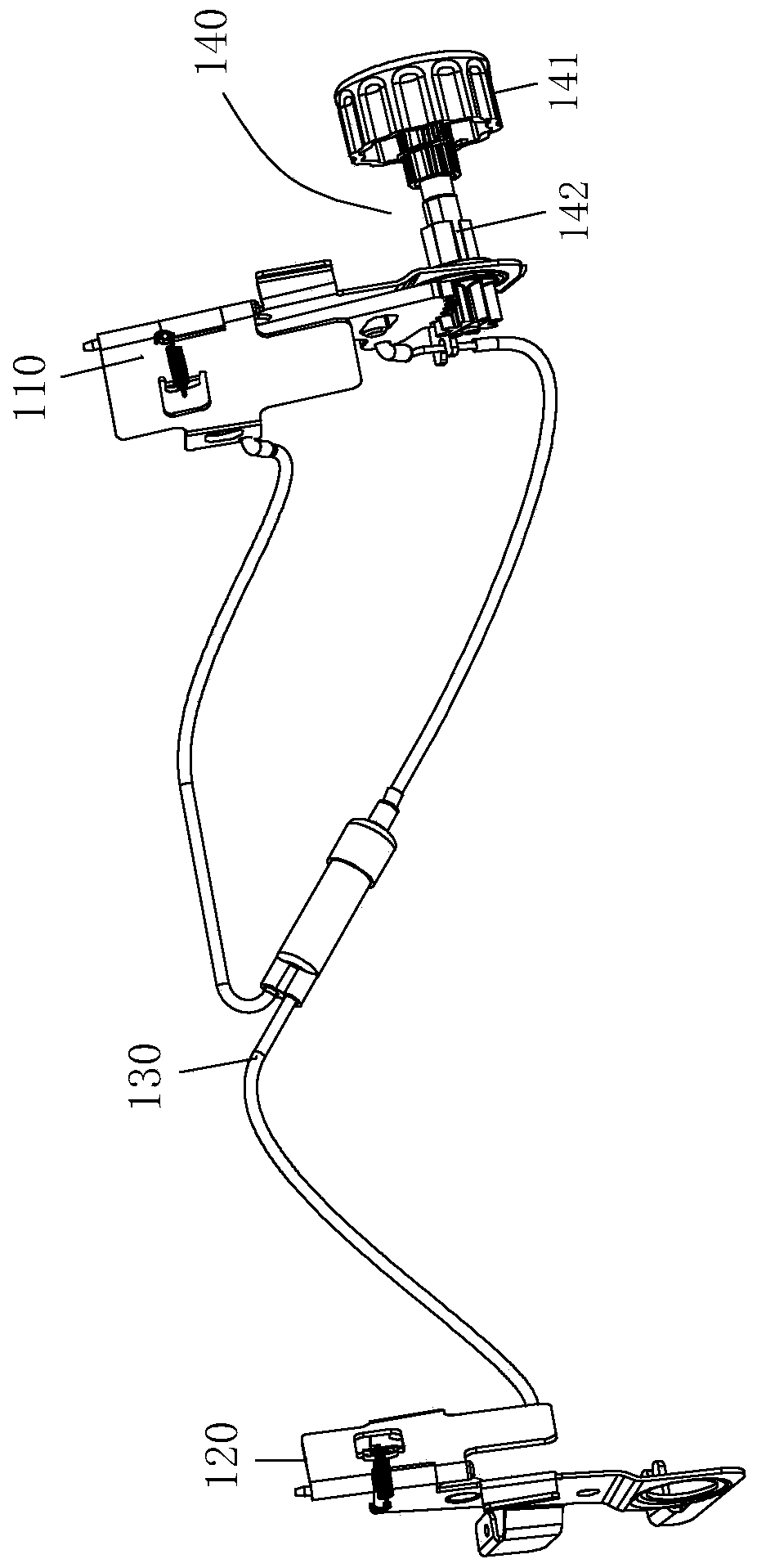 Manual adjusting mechanism for automobile seat side wing width