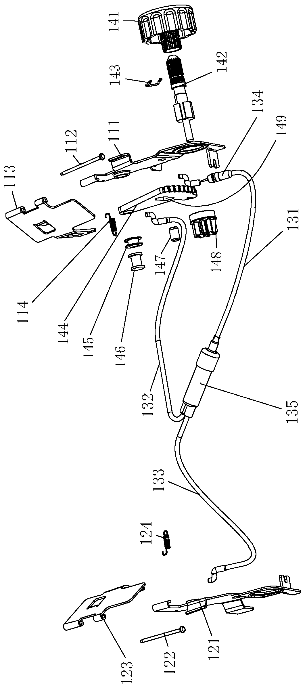 Manual adjusting mechanism for automobile seat side wing width