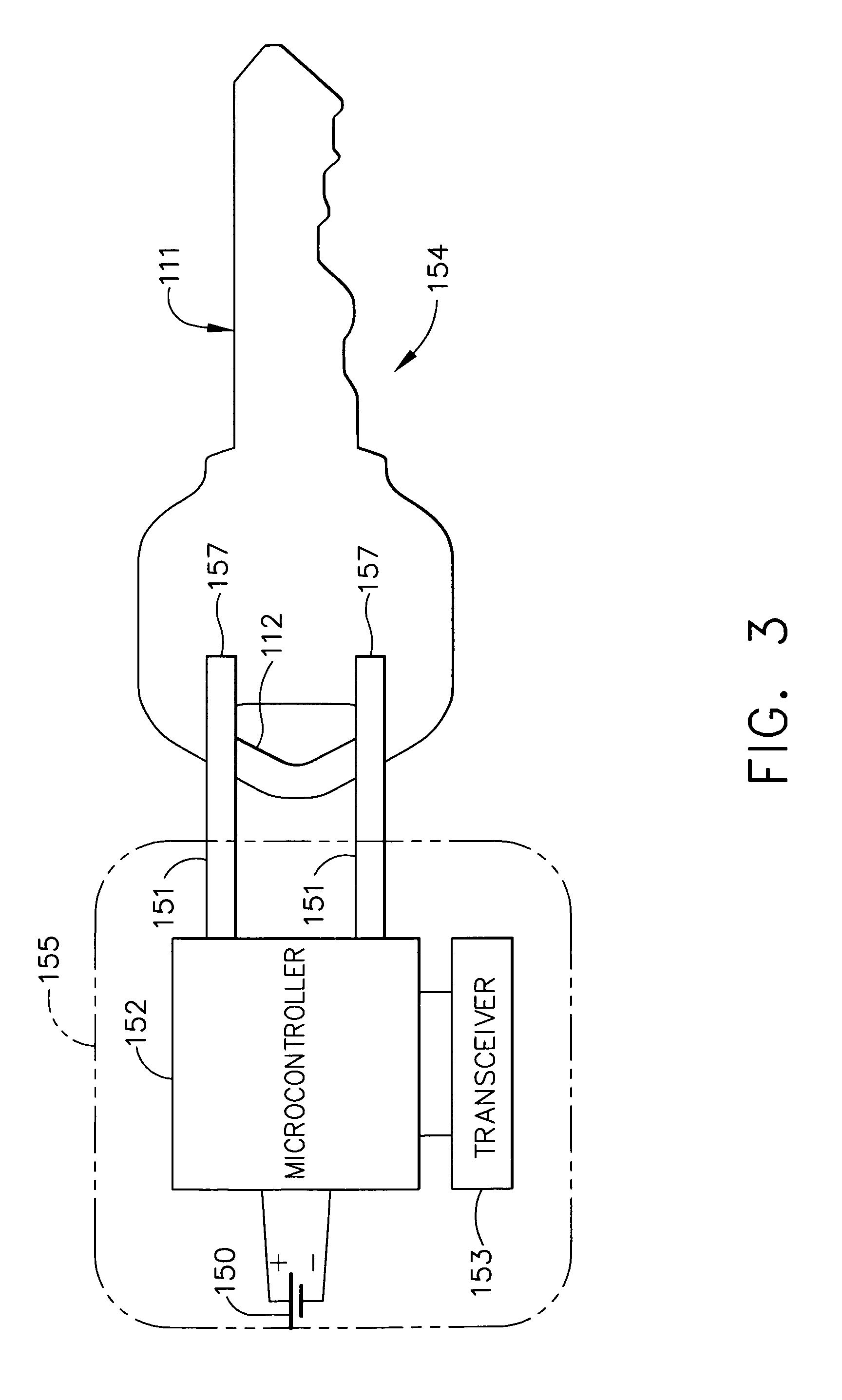 Electronic lock box with key presence sensing