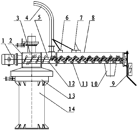 Continuous resin sand mixing machine and sand mixing method