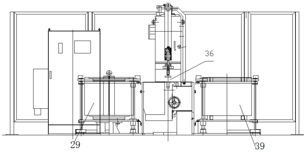 Four-axis planar robot integrated system for automatic loading and unloading of high-speed notching machines