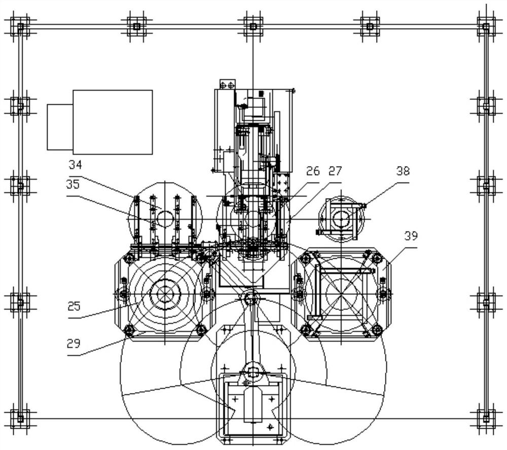 Four-axis planar robot integrated system for automatic loading and unloading of high-speed notching machines