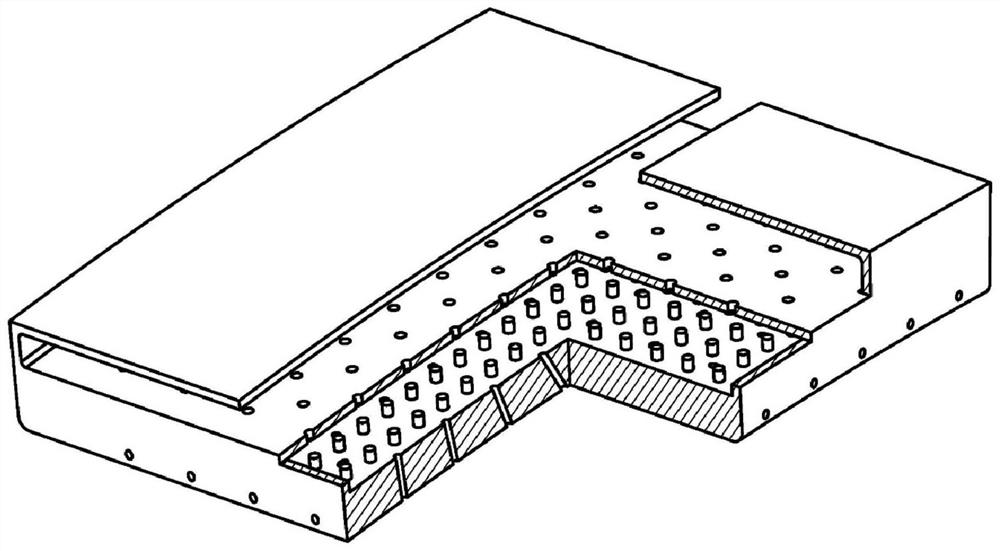 A turbine outer ring block air supply structure with separate chamber air supply