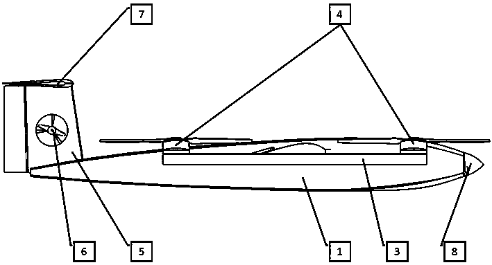 A composite wing vertical take-off and landing UAV