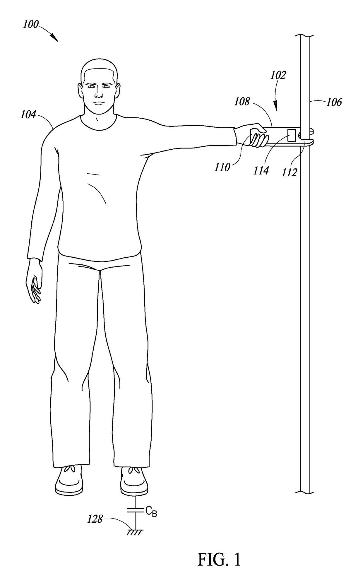 Variable capacitance non-contact AC voltage measurement system