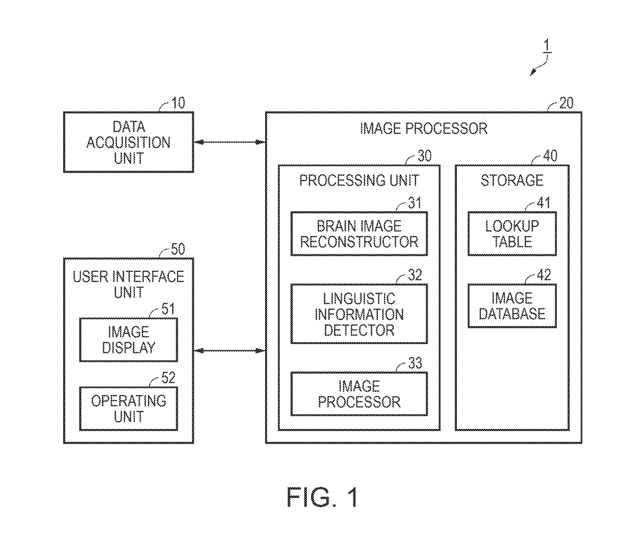 Brain image reconstruction apparatus