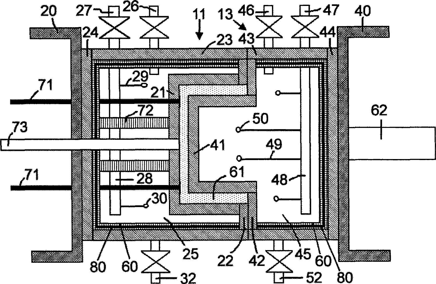 Energy-saving high-efficiency foaming molding mold