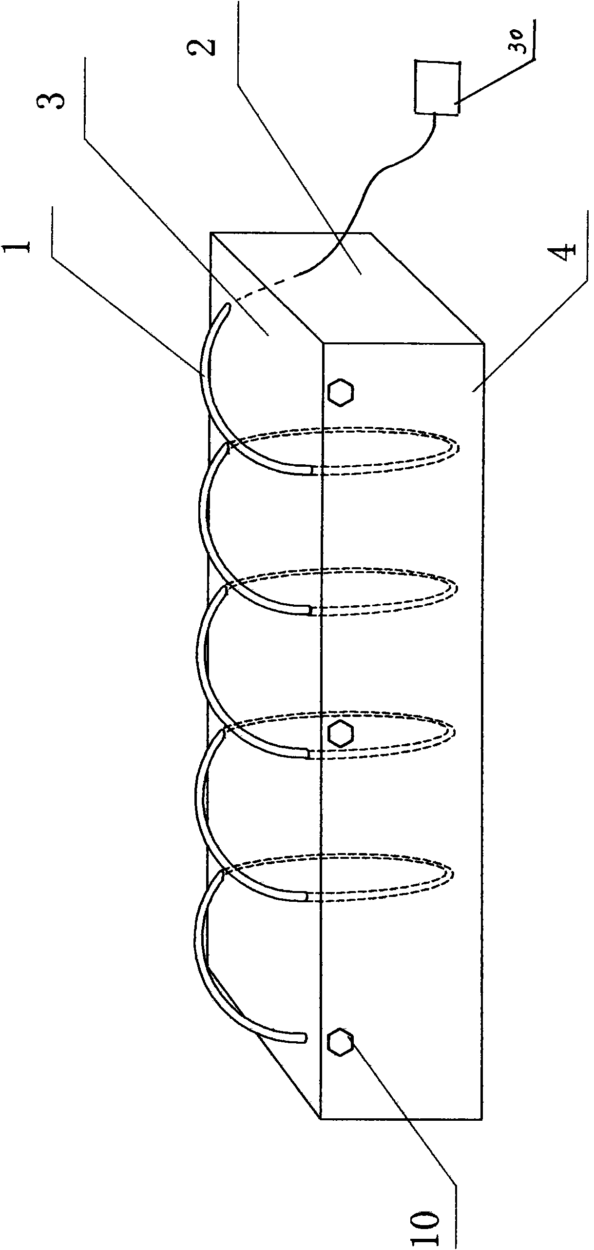 Annular whisker optical fiber stress monitoring device