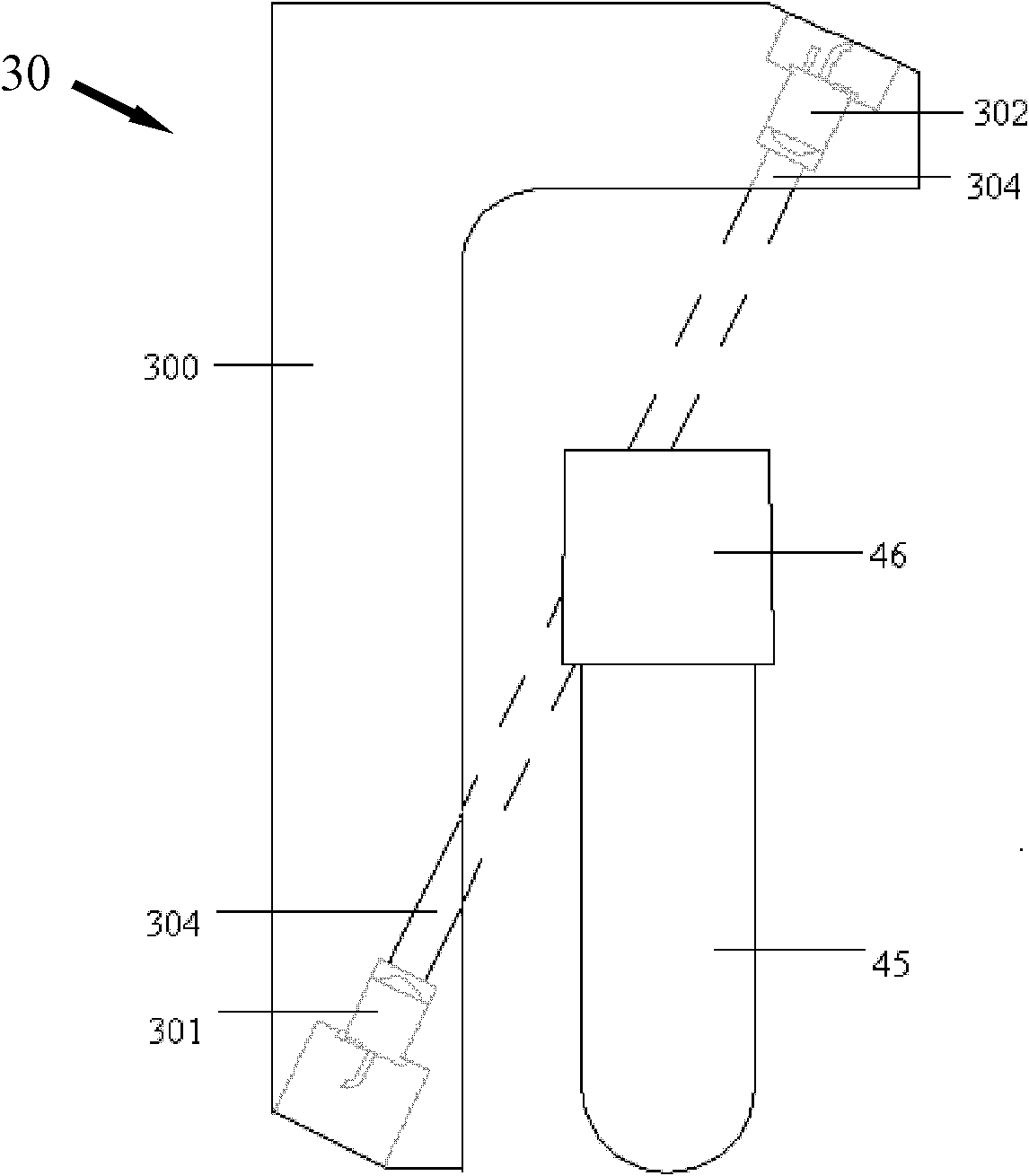 Bar code scanning device and blood cell analyzer thereof