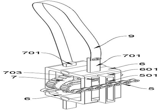 A titanium alloy slingshot grinding device