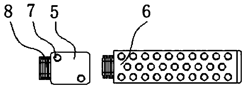 Underground backwater structure water-stop grouting bar