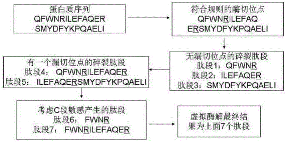 Identification method of protein by MS/MS based on mass-to-charge ratio error recognition ability