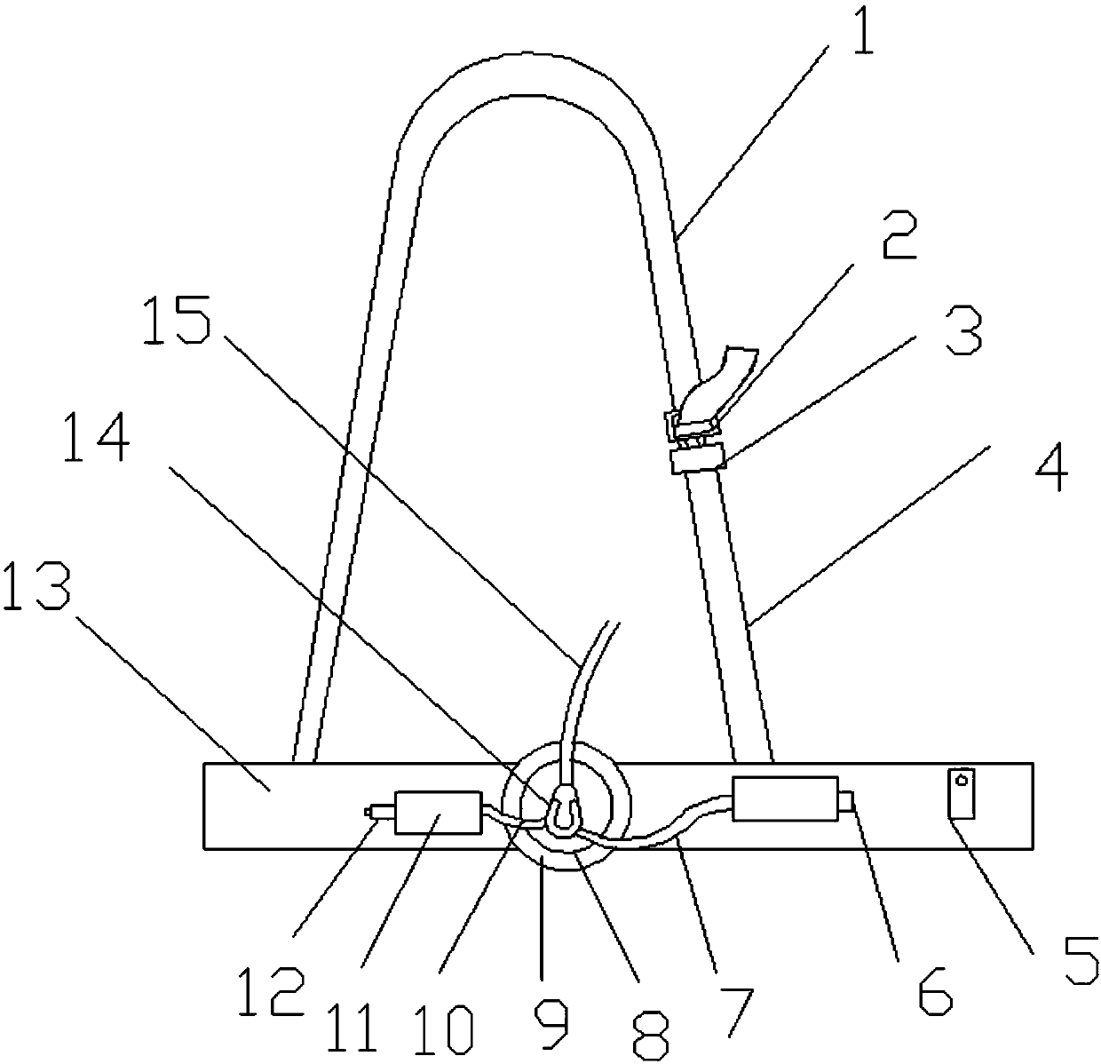 Biliary drainage tube fixing device for post-orthotopic liver transplantation