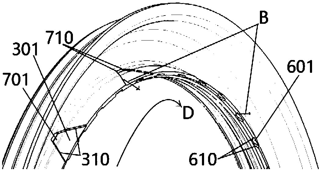 Bearing and sealing device