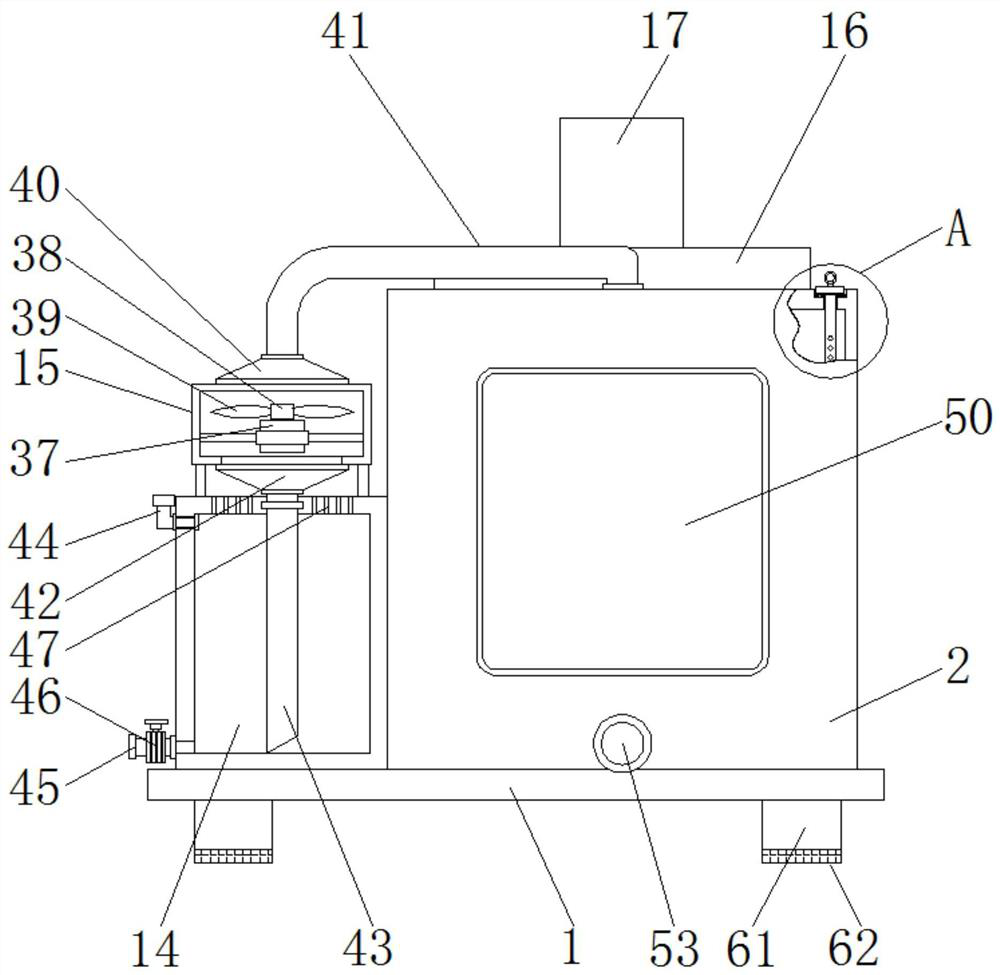 An oxidation treatment device for biopharmaceutical residues