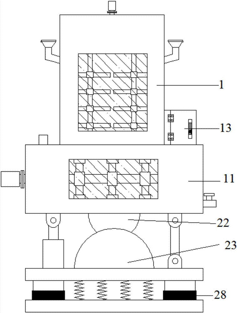 Concrete stirring equipment