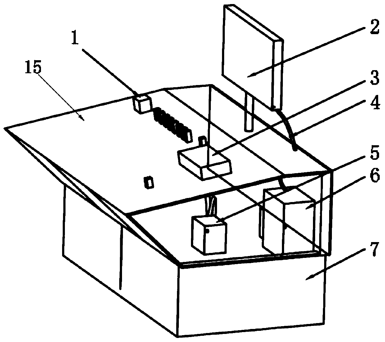 Visual detection system for dynamic graph of wiring harness ribbons