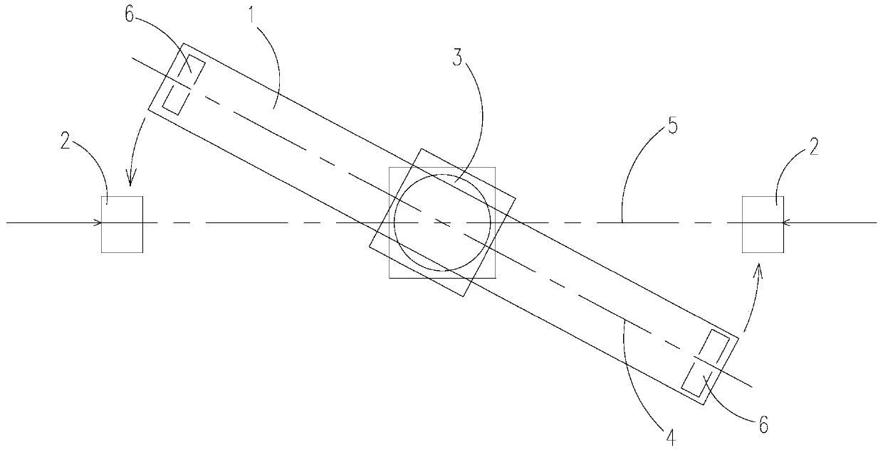 Construction method for one-time turning of large-span T-shaped single pier