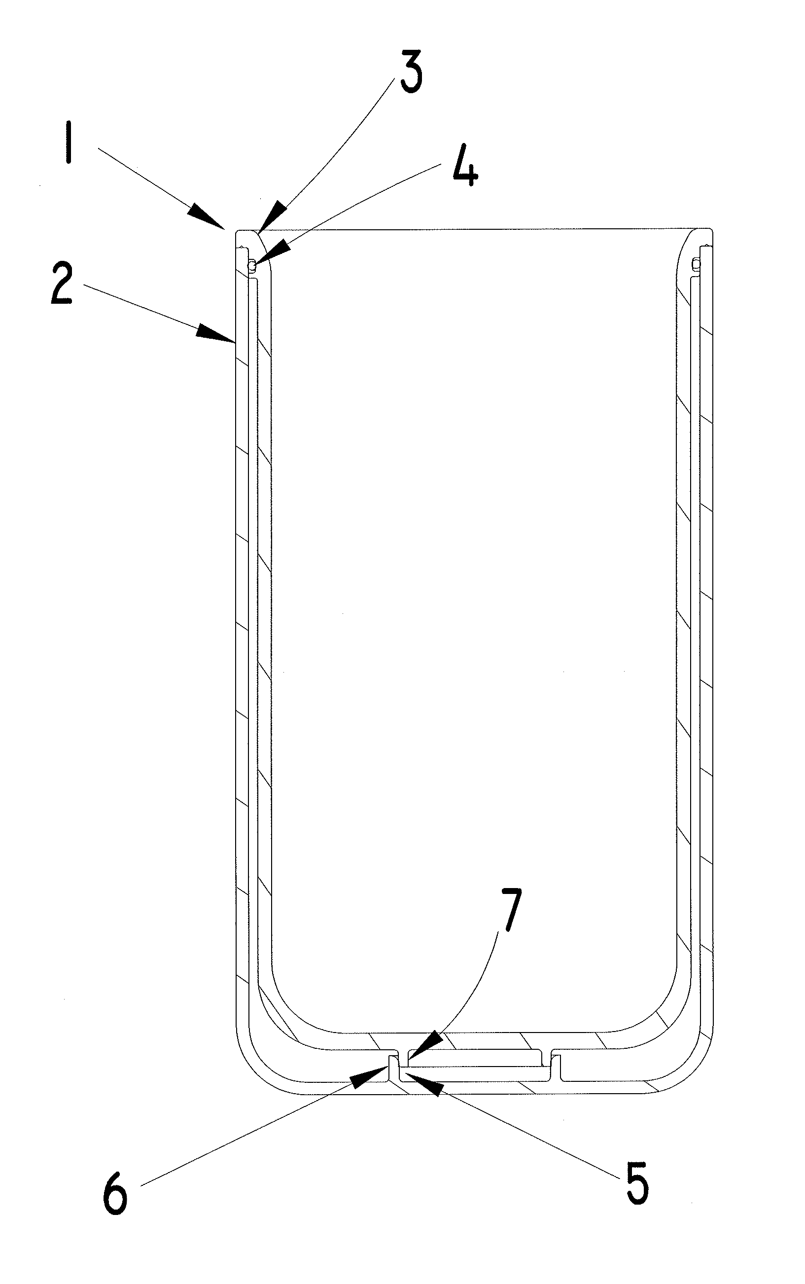 Double walled thermal container with ring seal