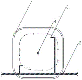 Culture pond capable of draining metabolites and residual feed by means of water flow movement