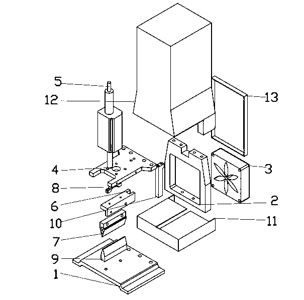 Hot cutting machine for cutting automobile wire harness braided wire