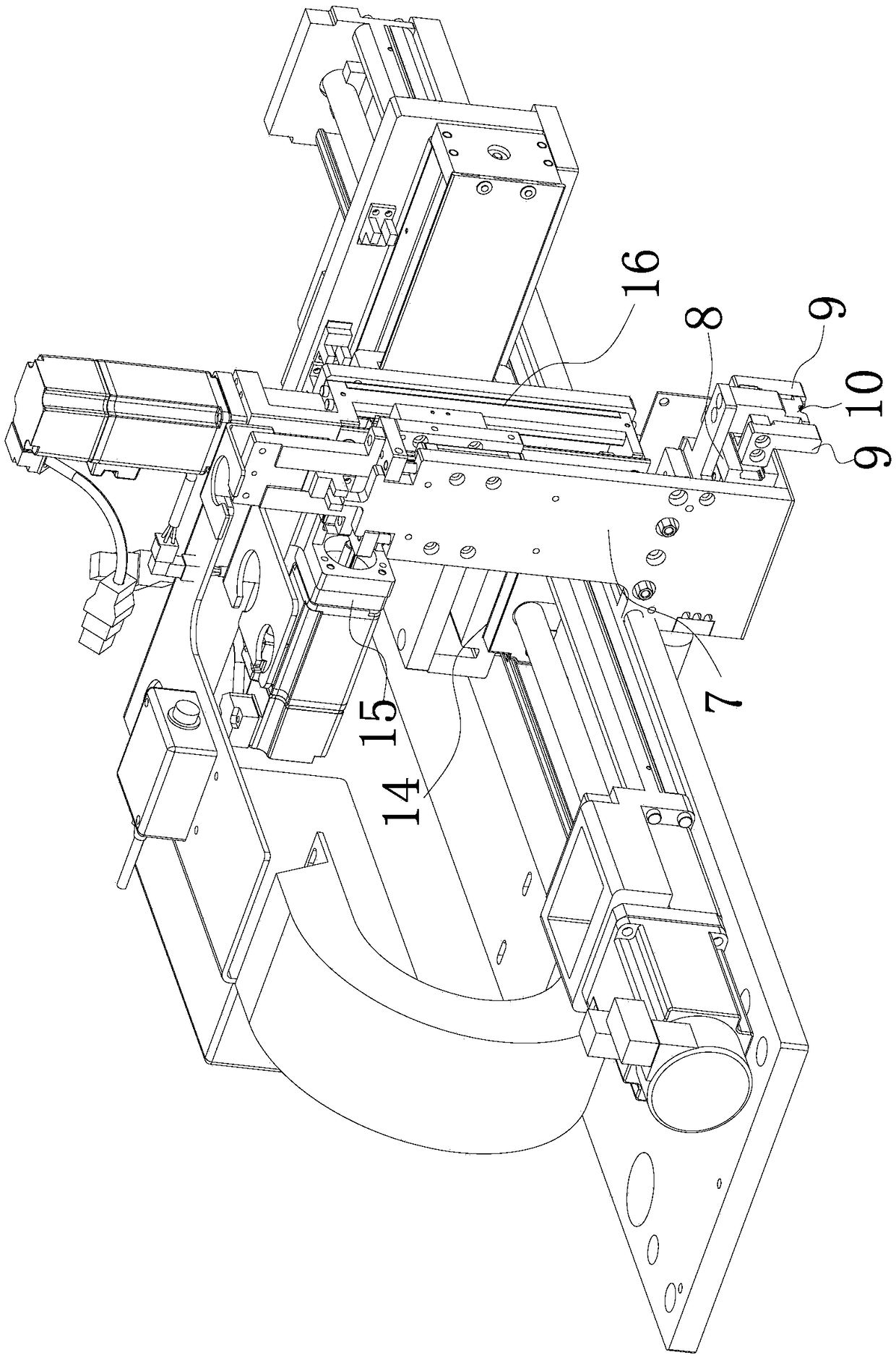 Connector plug-in machine of liquid crystal display