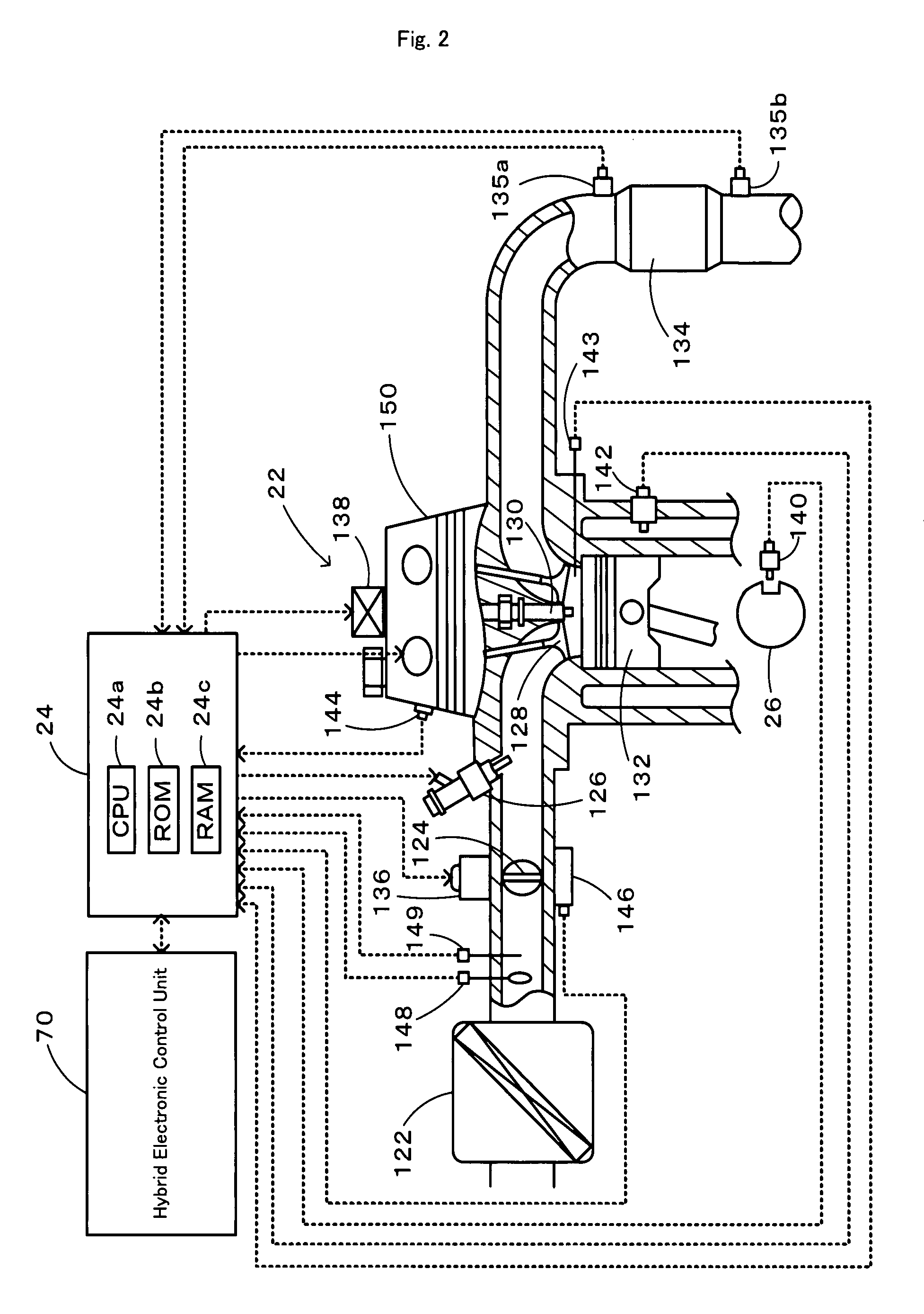 Power output apparatus, control method of power output apparatus, and vehicle equipped with power output apparatus