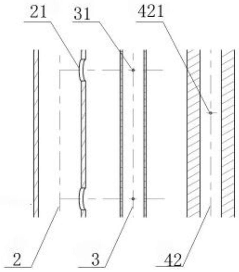 Pneumatic auxiliary integrated support plate stabilizer with double-oil-way oil supply function