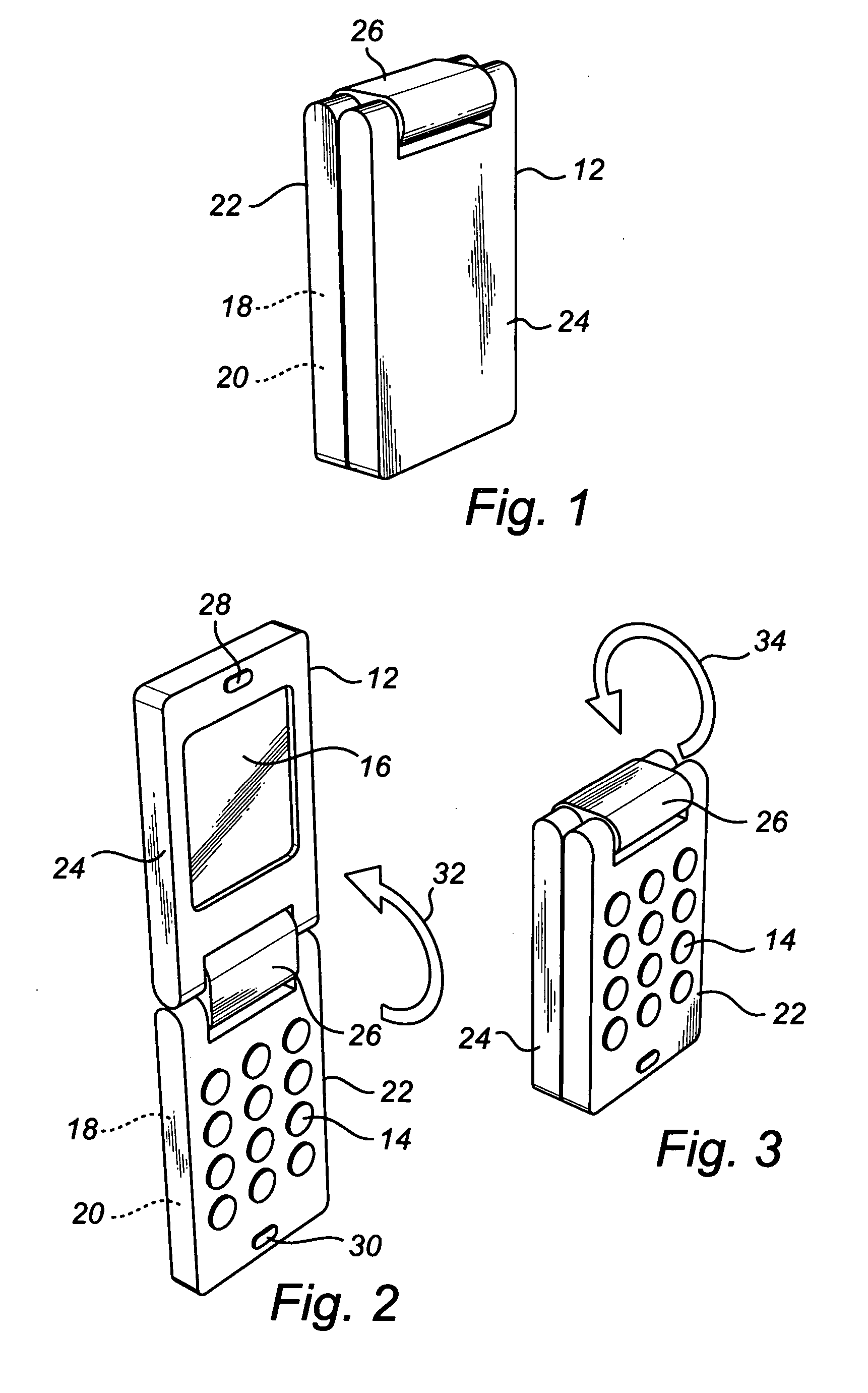 Mobile communications device with synchronising hinge