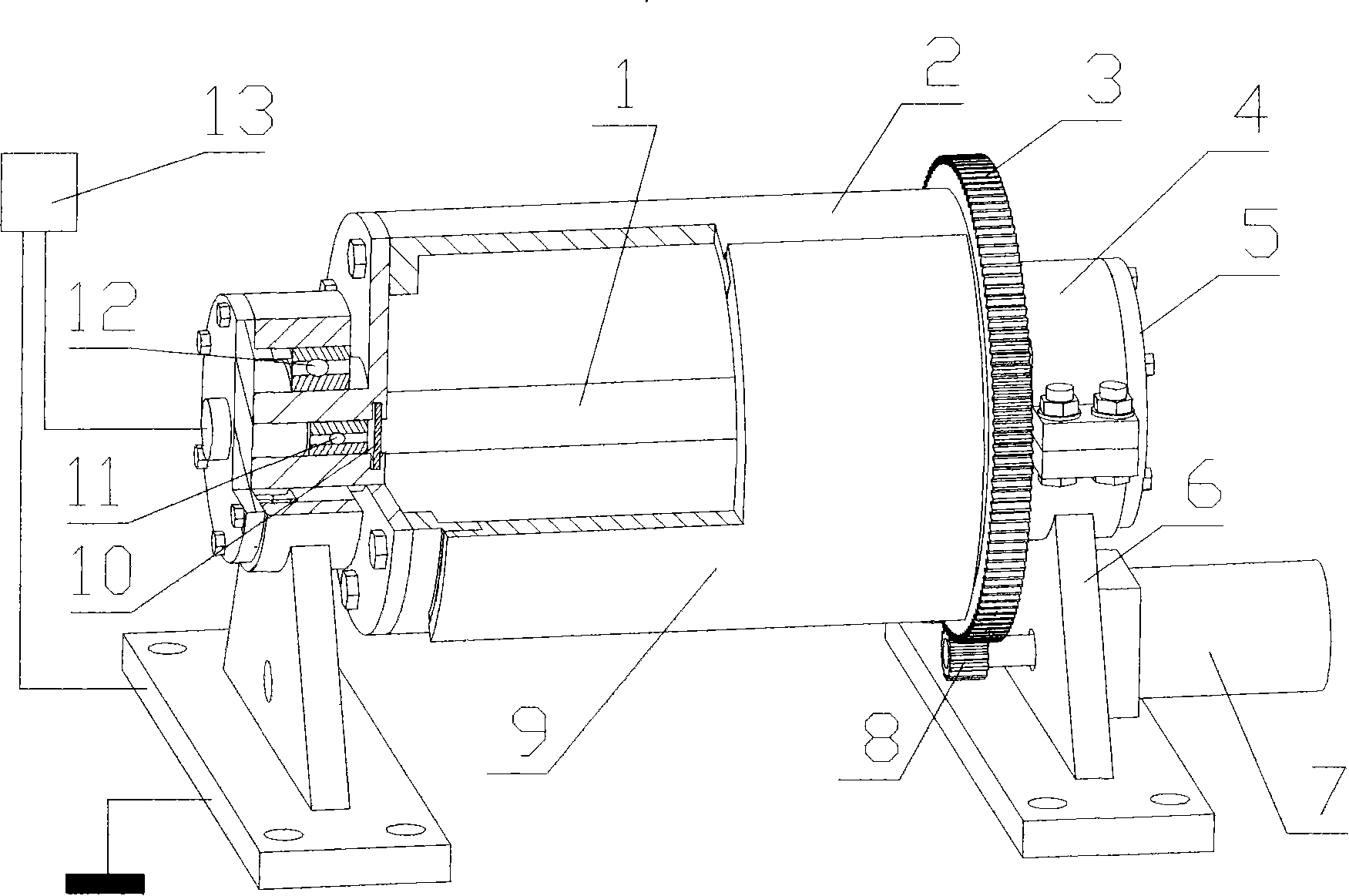 Plasma auxiliary high-energy roller ball mill device