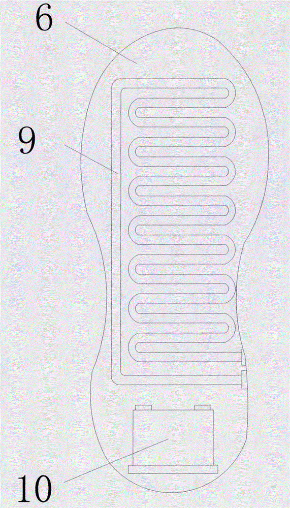 Nursing shoe for treating foot drop