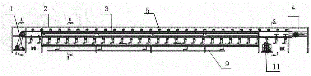 Rubber-shoe dipping equipment and method for automatically dipping rubber-shoe lining using the device