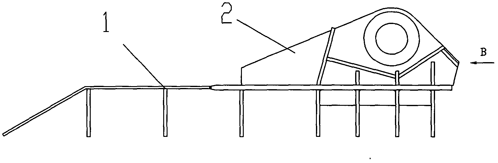 Hinge for installing bridge cable tower and method for installing hinge