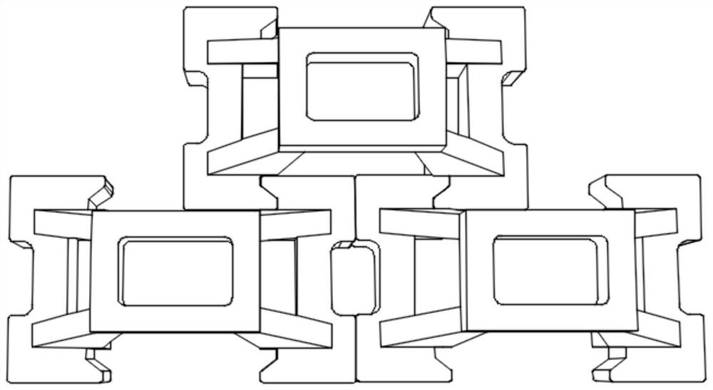 Three-dimensional ecological interlocking block and revetment